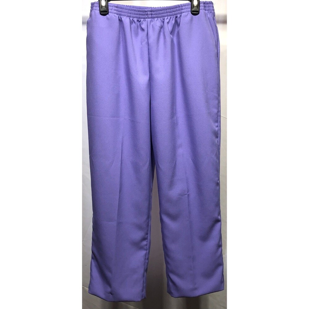 Sara Morgan Dress Pants Slacks 18P Purple 33"W High Rise Straight Leg Office
